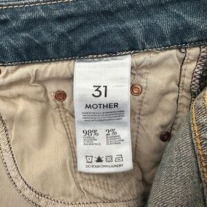 Mother Jeans Size 31 Ankle Zip Med Wash Great Preowned Condition Soft Comfort